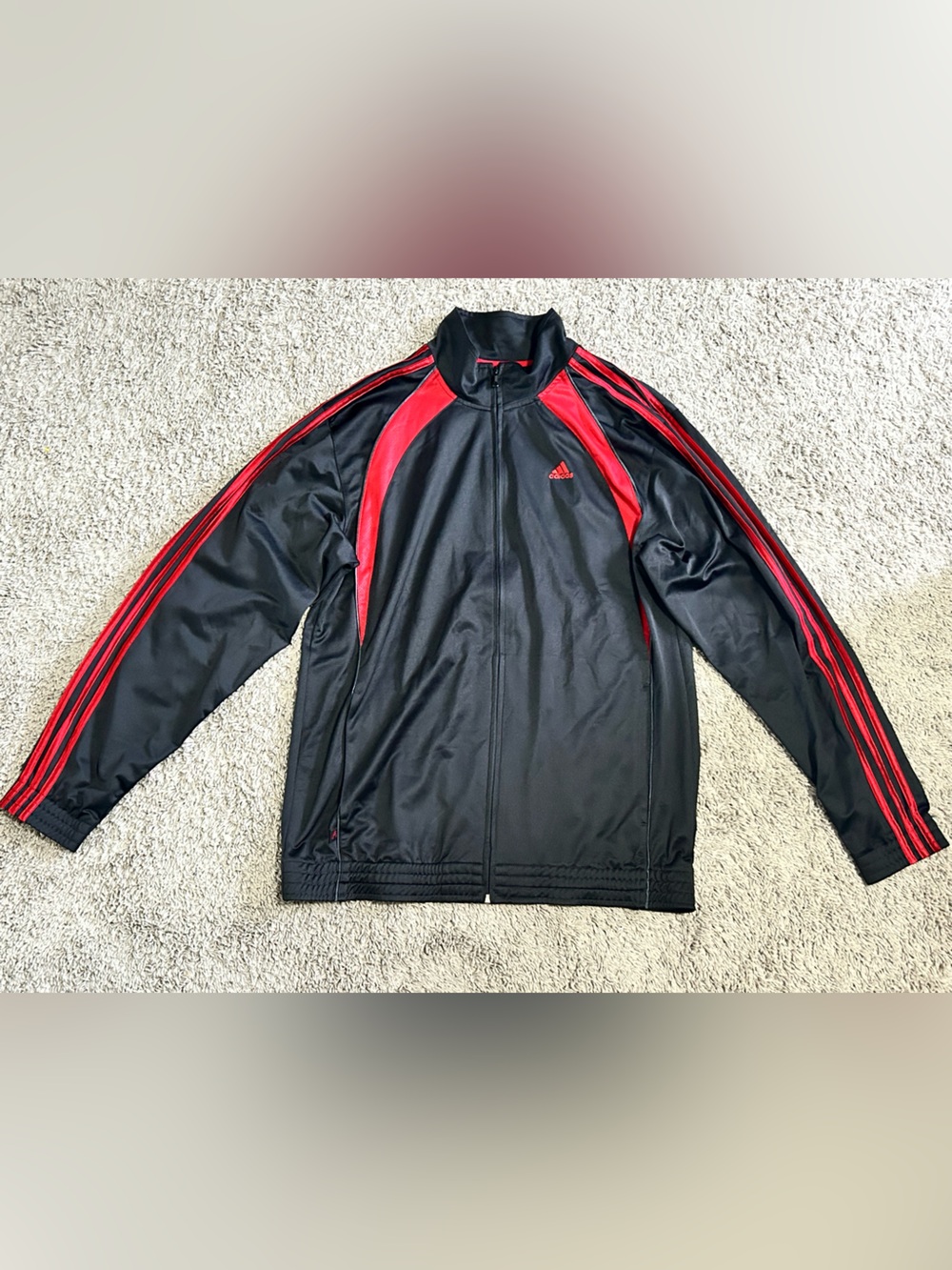 adidas Black and Red Track Jacket